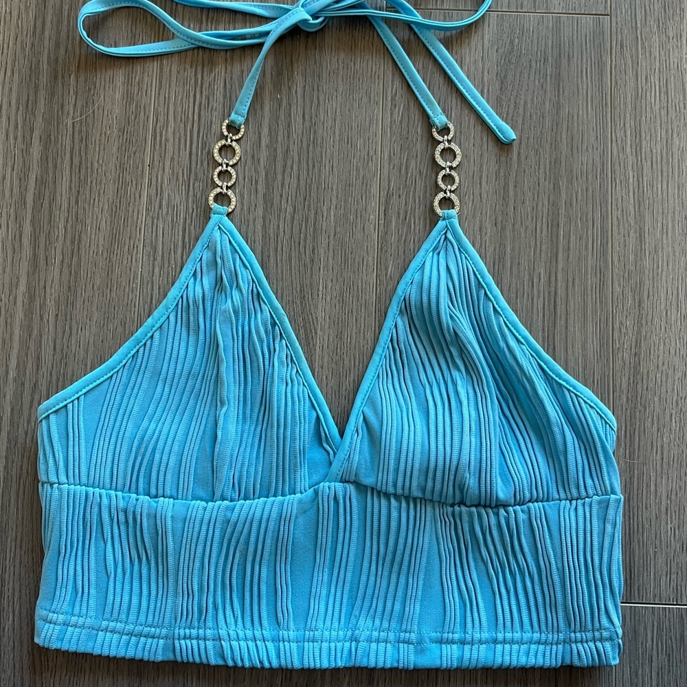Blue Halter top